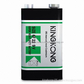 9V Super Heavy-duty Carbonic Battery with 260mAh Capacity